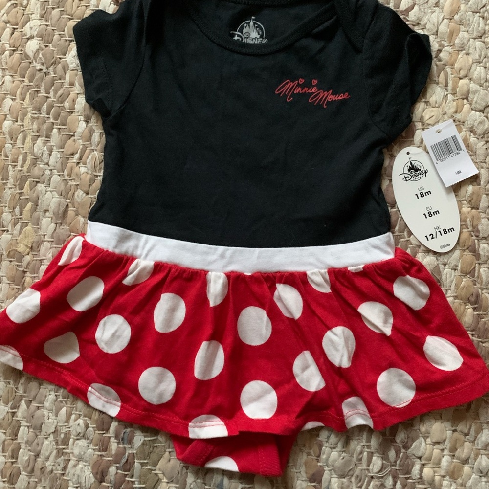 Disney Black and Red Baby Outfit
